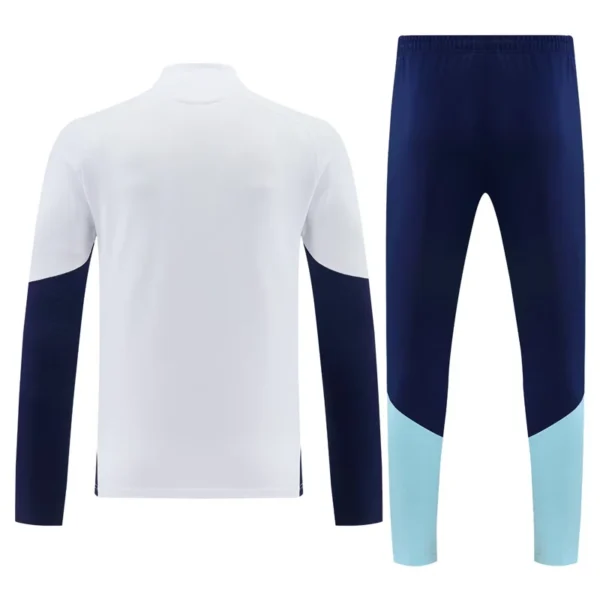 Argentina 2026/27 White Blue Half Pull Tracksuit - Back View | KFCOOL