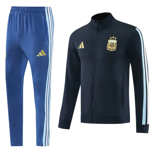 Argentina 2026/27 Black Blue Jacket Tracksuit - Front View - KFCool – Football Jerseys & Soccer Kits Store Argentina 2026/27 Black Blue Jacket Tracksuit - Front View | KFCOOL