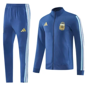 Argentina 2026/27 Blue Grey Jacket Tracksuit - Front View | KFCOOL