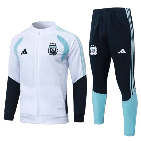 Argentina 2026/27 White Jacket Tracksuit - Front View - KFCool – Football Jerseys & Soccer Kits Store Argentina 2026/27 White Jacket Tracksuit - Front View | KFCOOL