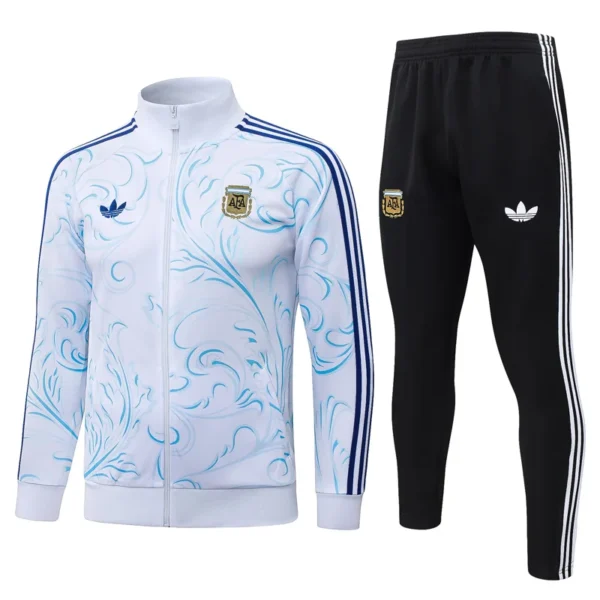 Argentina 2026/27 White Blue Jacket Tracksuit - Front View - KFCool – Football Jerseys & Soccer Kits Store Argentina 2026/27 White Blue Jacket Tracksuit - Front View | KFCOOL