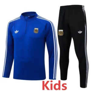 Argentina 2026/27 Kids Half Pull Tracksuit - Front View Argentina 2026/27 Kids Half Pull Tracksuit - Front View | KFCOOL