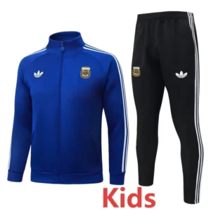 Argentina 2026/27 Blue Kids Jacket Tracksuit - Front View Argentina 2026/27 Blue Kids Jacket Tracksuit - Front View | KFCOOL