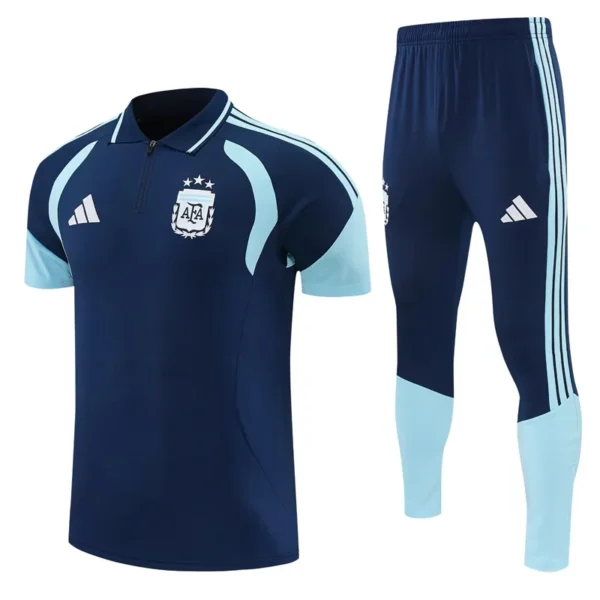 Argentina 2026/27 Short Sleeve Pants Suit - Front View | KFCOOL