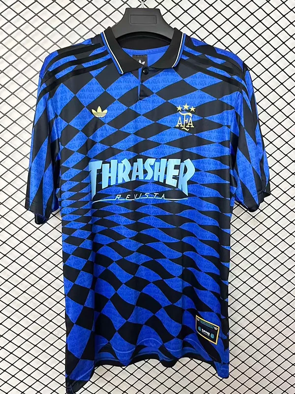 Argentina 2026/27 Blue Black Training Shirt - Front View Argentina 2026/27 Blue Black Training Shirt - Front View | KFCOOL