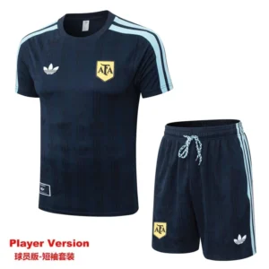 Argentina 2026/27 Royal Blue Training Short Suit Player Version - Front View Argentina 2026/27 Royal Blue Training Short Suit Player Version - Front View | KFCOOL