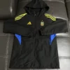 Argentina 2026/27 Black Windbreaker - Front View | KFCOOL