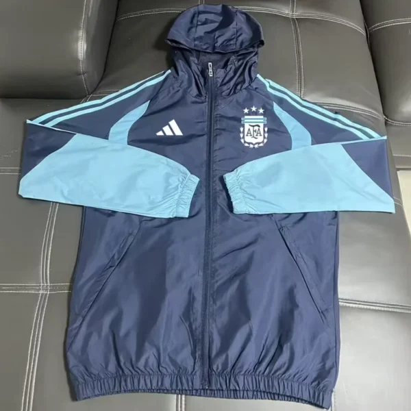 Argentina 2026/27 Royal Blue Windbreaker - Front View - KFCool – Football Jerseys & Soccer Kits Store Argentina 2026/27 Royal Blue Windbreaker - Front View | KFCOOL
