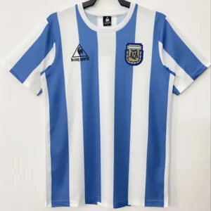 Argentina 1986/87 Retro Home Jersey Fan Version - Front View Argentina 1986/87 Retro Home Jersey Fan Version - Front View | KFCOOL