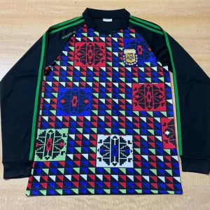 Argentina 1990/91 Retro Goalkeeper Long Sleeve Jersey Fan Version - Front View Argentina 1990/91 Retro Goalkeeper Long Sleeve Jersey Fan Version - Front View | KFCOOL