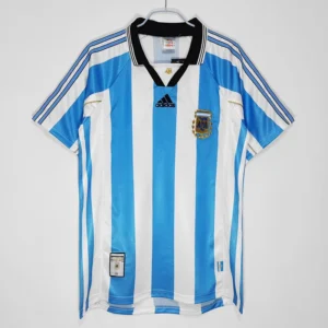 Argentina 1998/99 Retro Home Jersey Fan Version - Front View Argentina 1998/99 Retro Home Jersey Fan Version - Front View | KFCOOL