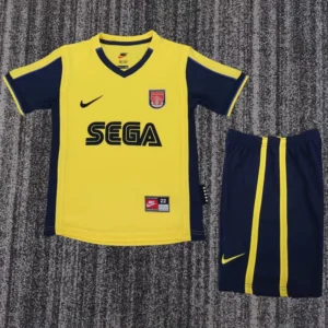 Arsenal 2000/01 Retro Away Kids Kit Fan Version - Front View | KFCOOL