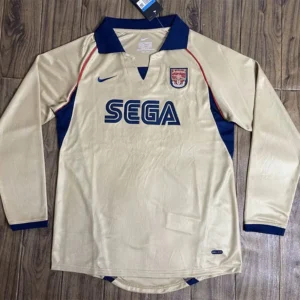 Arsenal 2001/02 Retro Away Long Sleeve Jersey Fan Version - Front View | KFCOOL