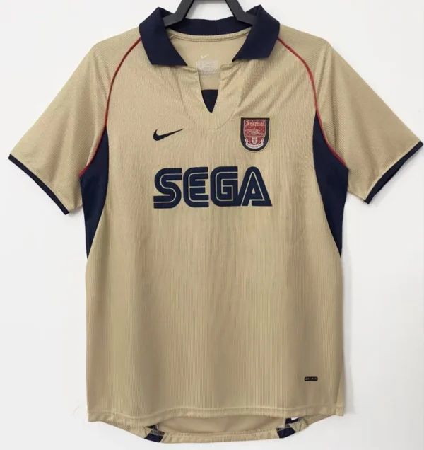 Arsenal 2001/02 Retro Away Yellow Jersey Fan Version - Front View Arsenal 2001/02 Retro Away Yellow Jersey Fan Version - Front View | KFCOOL