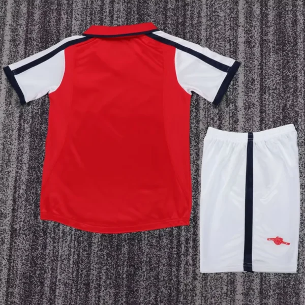 Arsenal 2001/02 Retro Home Kids Kit Fan Version - Back View | KFCOOL