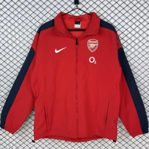 Arsenal 2004/05 Retro Red Windbreaker - Front View Arsenal 2004/05 Retro Red Windbreaker - Front View | KFCOOL