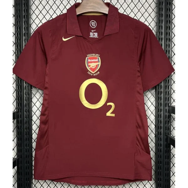 Arsenal 2005/06 Retro Home Jersey Fan Version - Front View Arsenal 2005/06 Retro Home Jersey Fan Version - Front View | KFCOOL