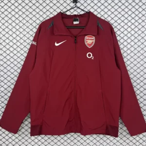 Arsenal 2005/06 Retro Red Windbreaker - Front View Arsenal 2005/06 Retro Red Windbreaker - Front View | KFCOOL