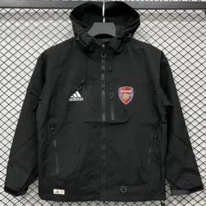 Arsenal 2025/26 Black Jersey Fan Version - Front View Arsenal 2025/26 Black Jersey Fan Version - Front View | KFCOOL