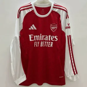 Arsenal 2025/26 Home Long Sleeve Jersey Fan Version - Front View Arsenal 2025/26 Home Long Sleeve Jersey Fan Version - Front View | KFCOOL