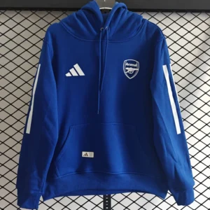 Arsenal 2025/26 Blue Hoody - Front View Arsenal 2025/26 Blue Hoody - Front View | KFCOOL