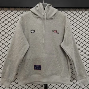 Arsenal 2025/26 Grey Hoody - Front View Arsenal 2025/26 Grey Hoody - Front View | KFCOOL