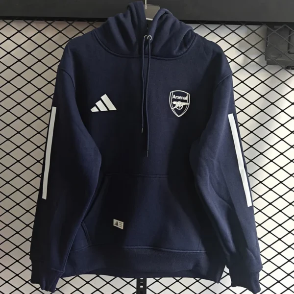 Arsenal 2025/26 Royal Blue Hoody - Front View - KFCool – Football Jerseys & Soccer Kits Store Arsenal 2025/26 Royal Blue Hoody - Front View | KFCOOL