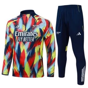Arsenal 2025/26 Half Pull Tracksuit - Front View Arsenal 2025/26 Half Pull Tracksuit - Front View | KFCOOL