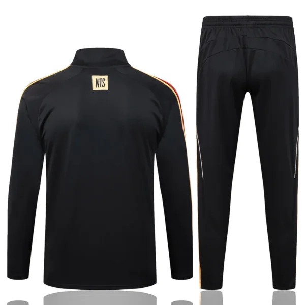 Arsenal 2025/26 Black Half Pull Tracksuit - Back View | KFCOOL