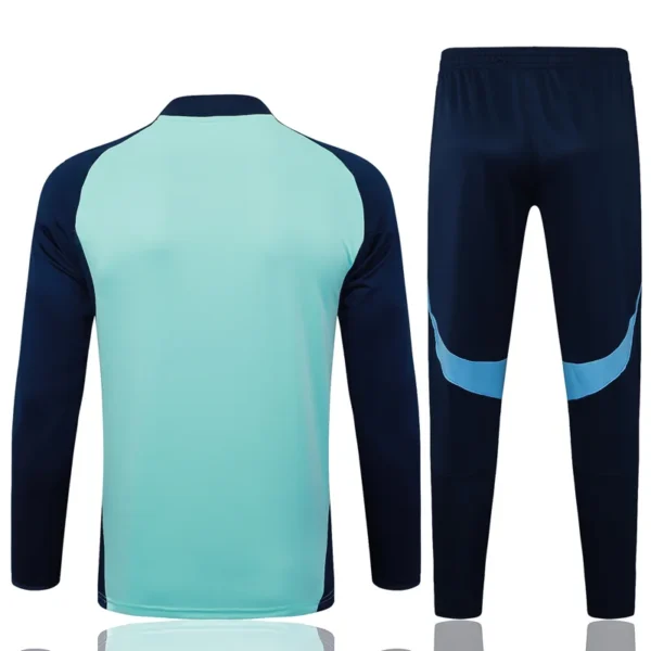 Arsenal 2025/26 Green Half Pull Tracksuit - Back View - KFCool – Football Jerseys & Soccer Kits Store Arsenal 2025/26 Green Half Pull Tracksuit - Back View | KFCOOL