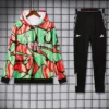 Arsenal 2025/26 Green Orange Hoodie Tracksuit - Front View | KFCOOL