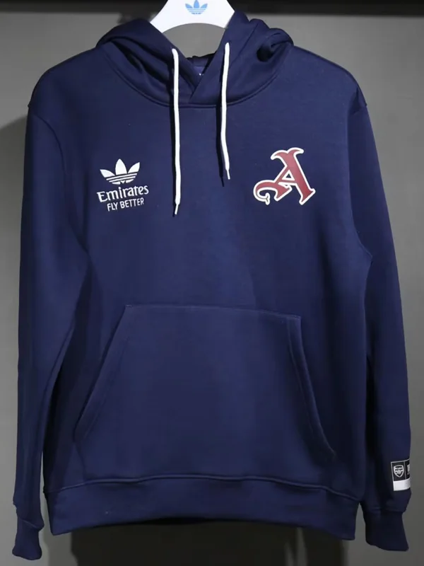 Arsenal 2025/26 Royal Blue Hoodie Tracksuit - Back View | KFCOOL