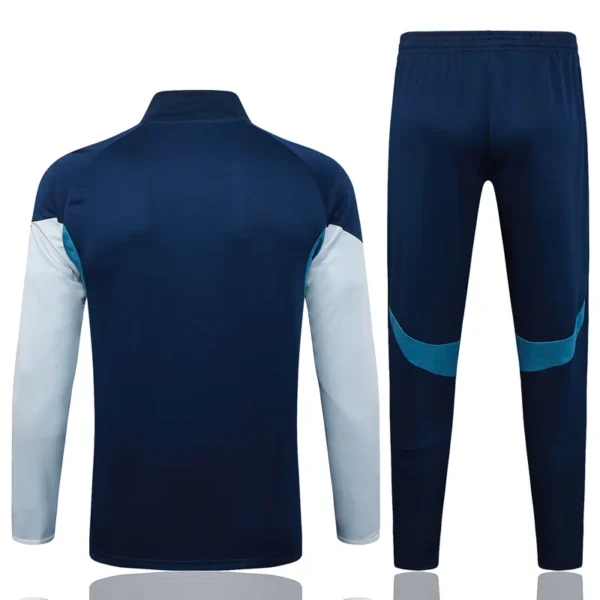 Arsenal 2025/26 Blue Black Jacket Tracksuit - Back View | KFCOOL