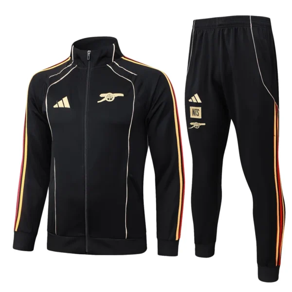 Arsenal 2025/26 Black Yellow Jacket Tracksuit - Front View - KFCool – Football Jerseys & Soccer Kits Store Arsenal 2025/26 Black Yellow Jacket Tracksuit - Front View | KFCOOL