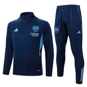 Arsenal 2025/26 Blue Jacket Tracksuit - Front View Arsenal 2025/26 Blue Jacket Tracksuit - Front View | KFCOOL