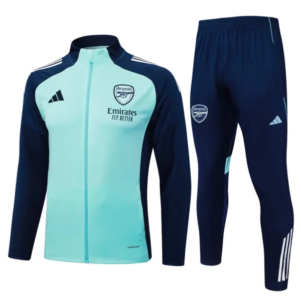 Arsenal 2025/26 Green Jacket Tracksuit - Front View - KFCool – Football Jerseys & Soccer Kits Store Arsenal 2025/26 Green Jacket Tracksuit - Front View | KFCOOL