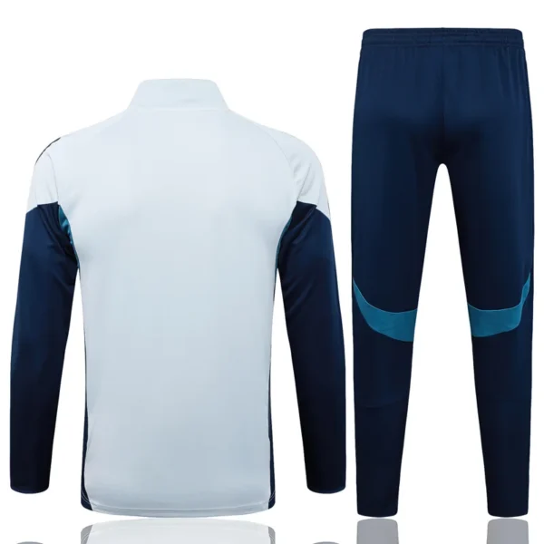 Arsenal 2025/26 Grey Jacket Tracksuit - Back View | KFCOOL
