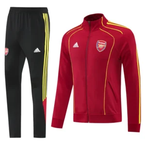 Arsenal 2025/26 Red Yellow Jacket Tracksuit - Front View Arsenal 2025/26 Red Yellow Jacket Tracksuit - Front View | KFCOOL