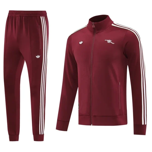 Arsenal 2025/26 Red White Jacket Tracksuit - Front View - KFCool – Football Jerseys & Soccer Kits Store Arsenal 2025/26 Red White Jacket Tracksuit - Front View | KFCOOL
