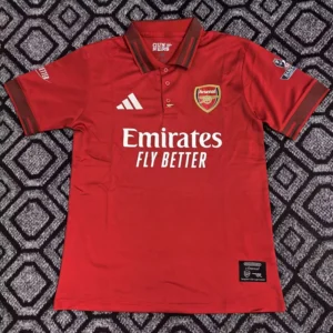 Arsenal 2025/26 Red Polo Shirt - Front View Arsenal 2025/26 Red Polo Shirt - Front View | KFCOOL