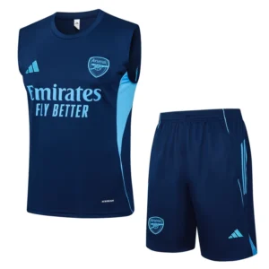 Arsenal 2025/26 Blue Sleeveless Shorts - Front View Arsenal 2025/26 Blue Sleeveless Shorts - Front View | KFCOOL