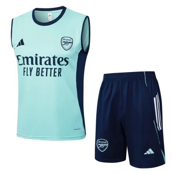 Arsenal 2025/26 Green Sleeveless Shorts - Front View | KFCOOL