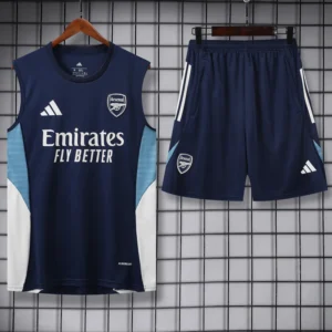 Arsenal 2025/26 Royal Blue Sleeveless Shorts - Front View Arsenal 2025/26 Royal Blue Sleeveless Shorts - Front View | KFCOOL