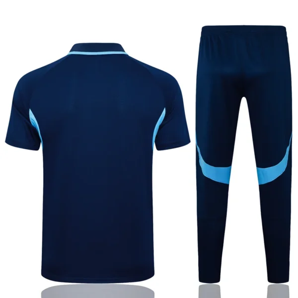 Arsenal 2025/26 Blue Short Sleeve Pants Suit - Back View | KFCOOL