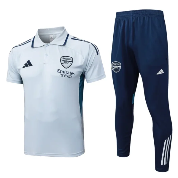Arsenal 2025/26 Grey Short Sleeve Pants Suit - Front View - KFCool – Football Jerseys & Soccer Kits Store Arsenal 2025/26 Grey Short Sleeve Pants Suit - Front View | KFCOOL