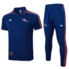 Arsenal 2025/26 Royal Blue Short Sleeve Pants Suit - Front View | KFCOOL