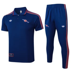 Arsenal 2025/26 Royal Blue Short Sleeve Pants Suit - Front View | KFCOOL