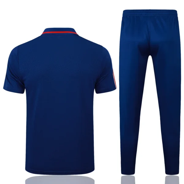 Arsenal 2025/26 Royal Blue Short Sleeve Pants Suit - Back View | KFCOOL