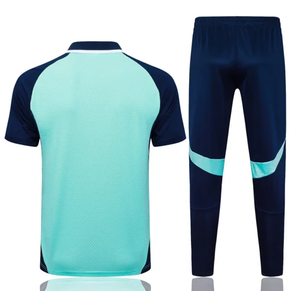 Arsenal 2025/26 Sky Blue Short Sleeve Pants Suit - Back View | KFCOOL