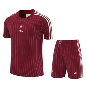 Arsenal 2025/26 Brown Red Training Short Suit - Front View Arsenal 2025/26 Brown Red Training Short Suit - Front View | KFCOOL
